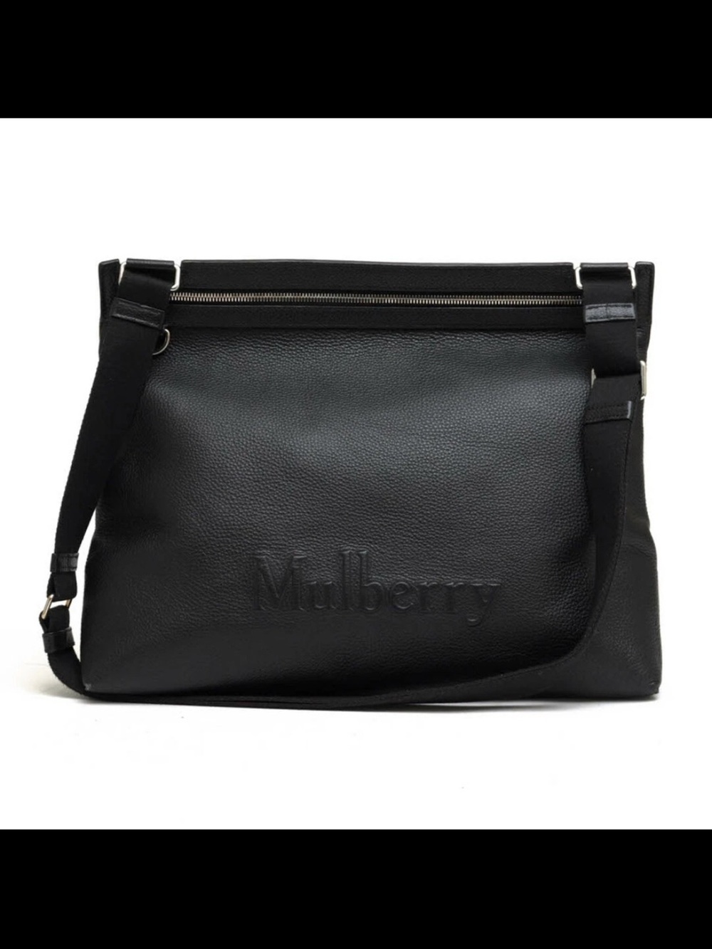 Mulberry Black Pebbled Leather Shoulder Bag